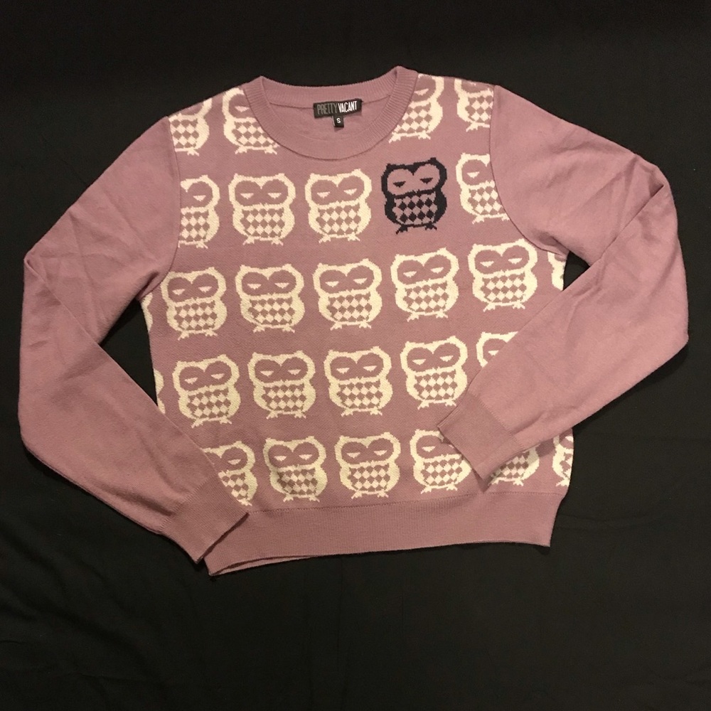 Pretty Vacant owl sweater